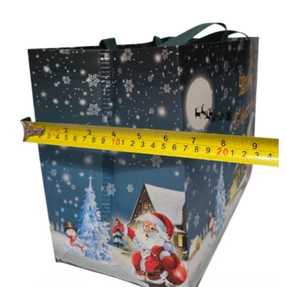 Large Reusable Non-Woven Foldable Lightweight Tote Christmas Gift Bags - NEW - Picture 4 of 7